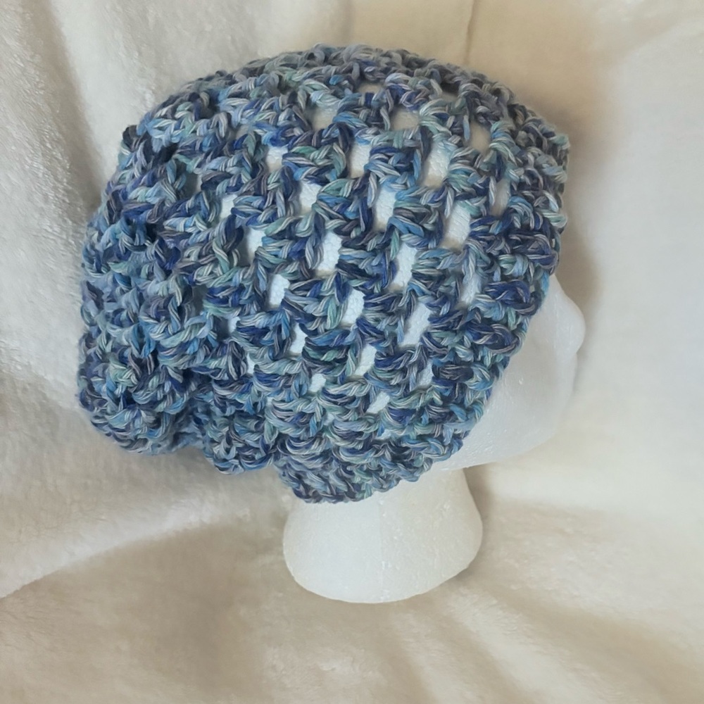 Slouchy Crochet Hat - beach, summer